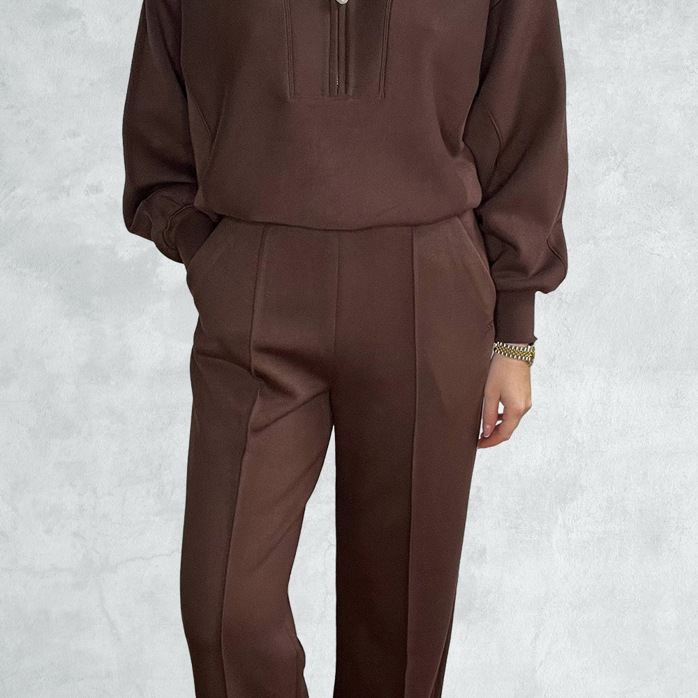 Covent Garden - Pin Tuck Wide Leg Sweat Pants