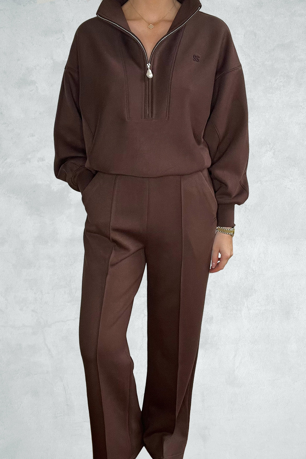 Covent Garden - Pin Tuck Wide Leg Sweat Pants