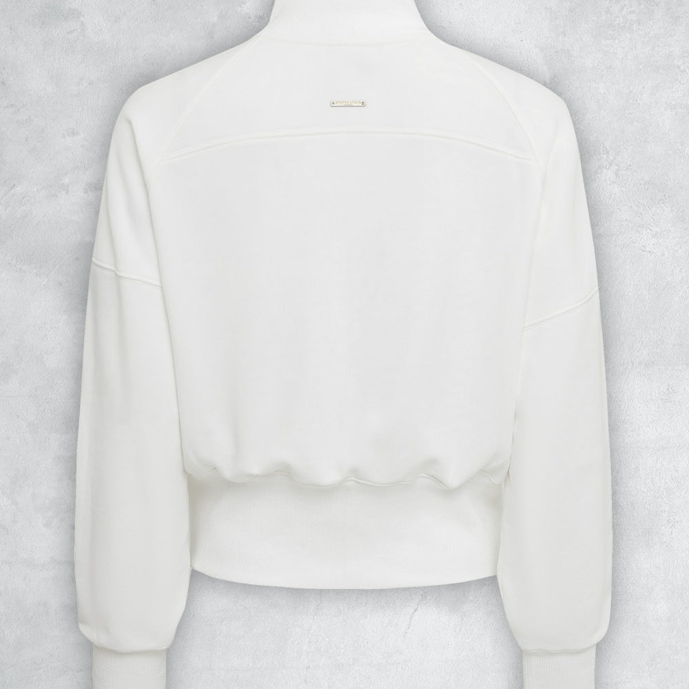 Petersham - Pearl 1/2 Zip Cropped Sweatshirt