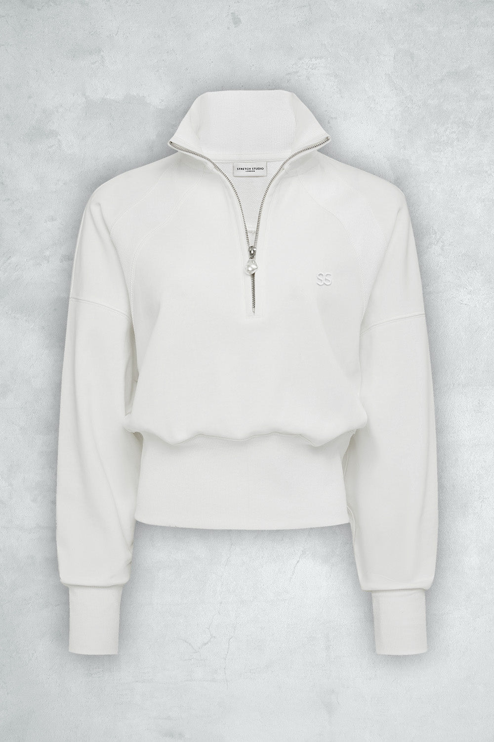 Petersham - Pearl 1/2 Zip Cropped Sweatshirt